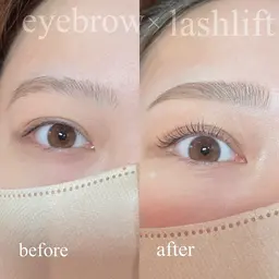 美眉♡カラー＆骨格に合わせた眉デザイン+ワックス脱毛+眉メイク付き👀💄💖