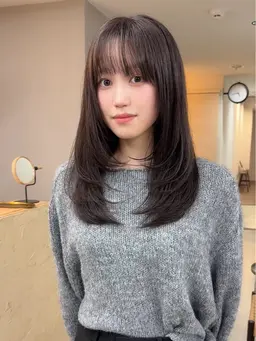 当日🆗❤️‍🔥1/20限定価格❤️‍🔥カット+カラー、ファインバブル#韓国レイヤー#顔まわりカットミニモ学割