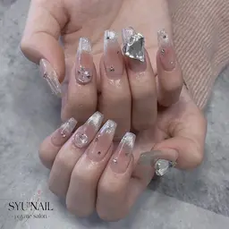 Hand💜10本アート【長さだし】