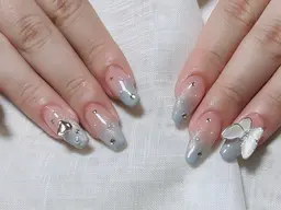 長さだし×ワンホンorちゅるんネイル