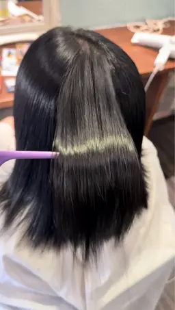 艶サラ美髪矯正+トリートメント+カット