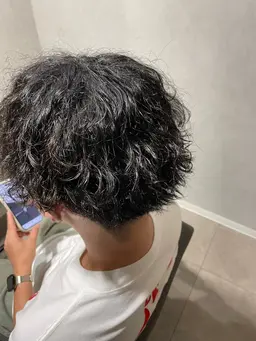 メンズカット+パーマ