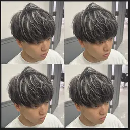 🐿大人気🔥メンズカット➕ハイライト➕トリートメント