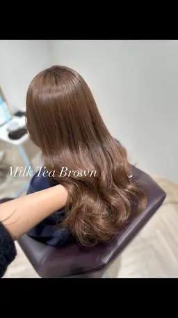 【minimo限定𐙚✧】ブラウンカラー🤎（ブリーチなしWカラー可能💓）＋クイックトリートメント