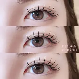 🌿最高級フラットラッシュ160本保証付け放題¥7,700→¥6,480 【他店リペア可/オフ可/minimo限定🪽】