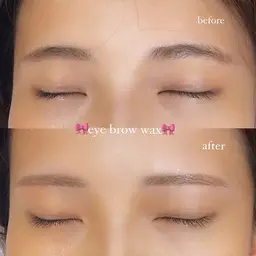 《🩵ナチュラル眉🩵》美眉アイブロウWAX＋間引き (メイク込) ¥5000