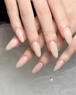 オフケア込✨自爪ワンカラー(ラメ⭕️ストーンなし) グラデ.カラーミックス+¥500