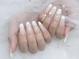 🎀チップ長さ出し🎀カラーグラデーション/フレンチ