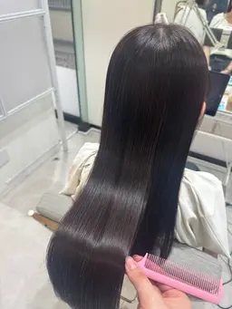 【髪質改善✨️】カット+縮毛矯正+トリートメント🌼*･※ロング料金あり