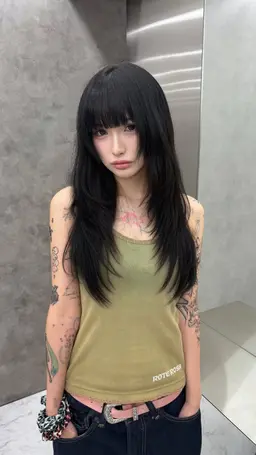 🐺大人気🐺 レイヤーorウルフ【カット】＋【カラー】＋【オージュア5STEPトリートメント】