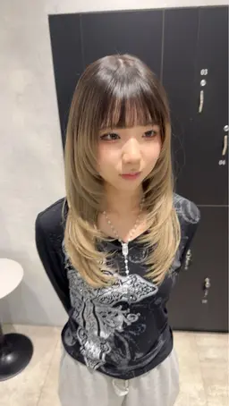 【SNS用の撮影有り】⚠️カットのイメージ写真添付・当日予約不可⚠️韓国風レイヤーカット＋カラー