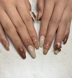 ワンカラーorグラデーション➕アート6本（オフあり）