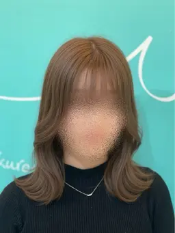 【写真撮影OK】ブリーチなしダブルカラー+髪質改善トリートメント(ロング料金なし)