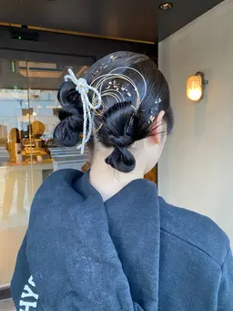 卒業式hair set💐