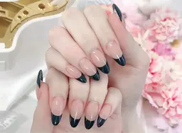 【チップ長さだし】フレンチネイル¥9980【ベースカラー別途】