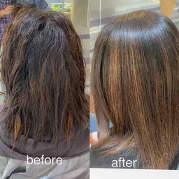 酸性美髪矯正+カット