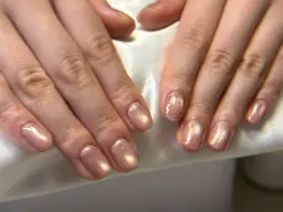 ハンドネイル　シンプル　ケアオフ込み