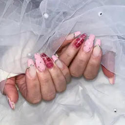 【ハンド】デザイン10本+チップ長さだし10本¥13500