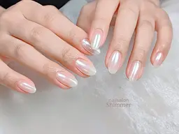 《オフあり》【平日限定／12月末まで！】ミラーネイル☆5000円　※口コミ必須