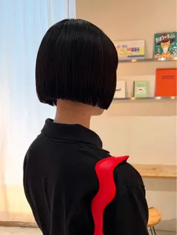 前髪ストレートパーマ