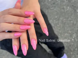 【ハンドハンド】うるツヤ仕上げのワンカラー　★オフあり/ジェルが付いている方　（グラデーションもOK♪）