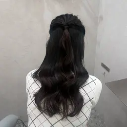 【🤍韓国風コテ巻きパーマ➰🩶】コールドパーマ❄️超音波トリートメント+カット付き✧︎*。