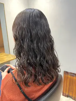 ❣️土日祝限定❣️カット+コテ巻き風デジタルパーマ+トリートメント