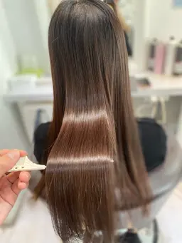 [新規限定] 【当店イチオシメニュー】 ✨髪質改善✨美髪縮毛矯正＋ケラチン補給トリートメント＋カット(メンズもOK)