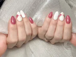 ワンカラーorグラデーション&4本持ち込みデザイン付き(オフなし)