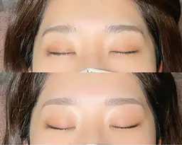 👑黄金比アイブロウワックス👑眉毛周り&眉間wax +仕上げメイク付