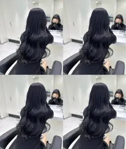 💙˖ ࣪⊹ブルーブラックカラー＋オージュアトリートメント💙˖ ࣪⊹