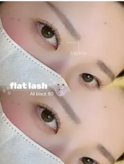 【フラットラッシュ】上８０本　オフ無料