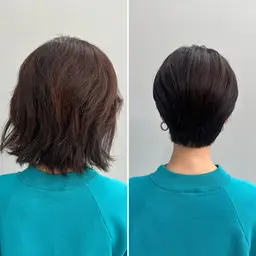 レディース小顔補正カット (トリートメント 付き)