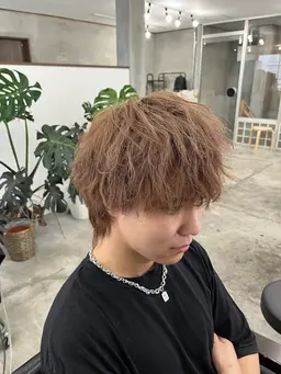 メンズカット+ブリーチなしカラー+5ステップトリートメント