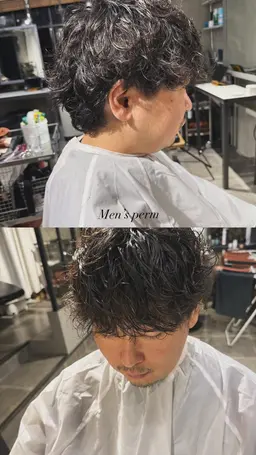 ✂️men'sカット＋パーマ💈