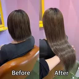 エクステ長さおへそ辺り🐻シールエクステ＆ちび編み込み人毛エクステ【合計60本/100g】⭕️10000円