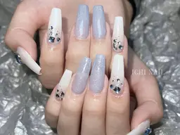 【チップ長さだし】持ち込み6本シンプルデザイン