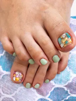 フット2本アートネイル