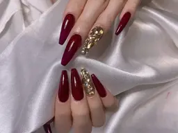 【チップスカルプ】長さ出しデザイン2本シンプルコース