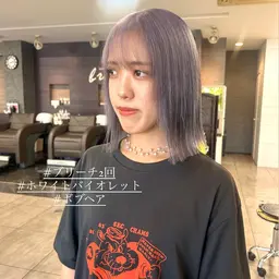 ミニモ限定ブリーチ+全体カラー+トリートメント