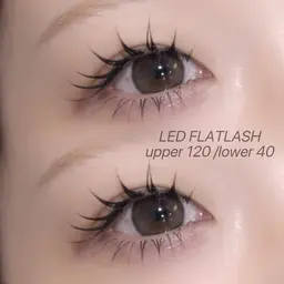 上下LEDフラットラッシュ💘上120本＋下30本              ꒰ 新規8800円/再来9800円꒱