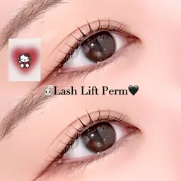 🐈‍⬛まつ毛パーマ上のみ 🎀ིྀ+保湿コーティング付き/🇰🇷韓ドル風束感まつ毛👀❤️ྀི