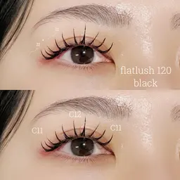 【1月限定】🩶フラットラッシュ【120本】コーティング付き🩶オフ有り