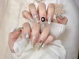 チップ長さだし持ち込みデザインつけ放題　6根款