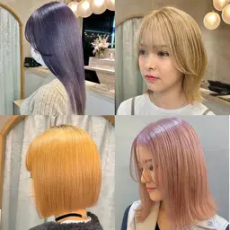 ❣️ミニモ限定👩🏼‍🦱🌈ブリーチ込み（ケアブリーチ）全体カラー＋スチームトリートメント✨