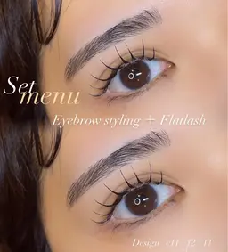 💎Setmenu💎マツエク 100本＋ アイブロウスタイリング🫧