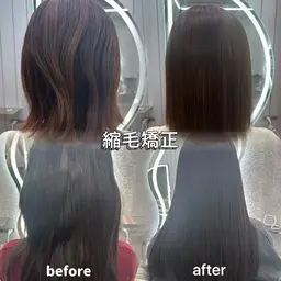 艶髪矯正✨➕ワンカラー🫧➕スチーマー付きトリートメント