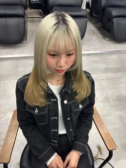 カット✂️(顔周りレイヤーカット)