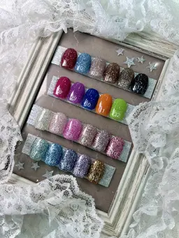 ［オフあり］フラッシュ🎀　ラメグラデーション💛