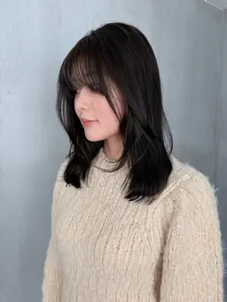 レイヤーカット+ワンカラー